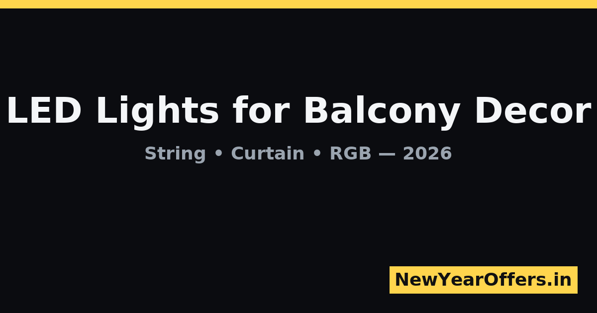 LED string lights and party décor deals